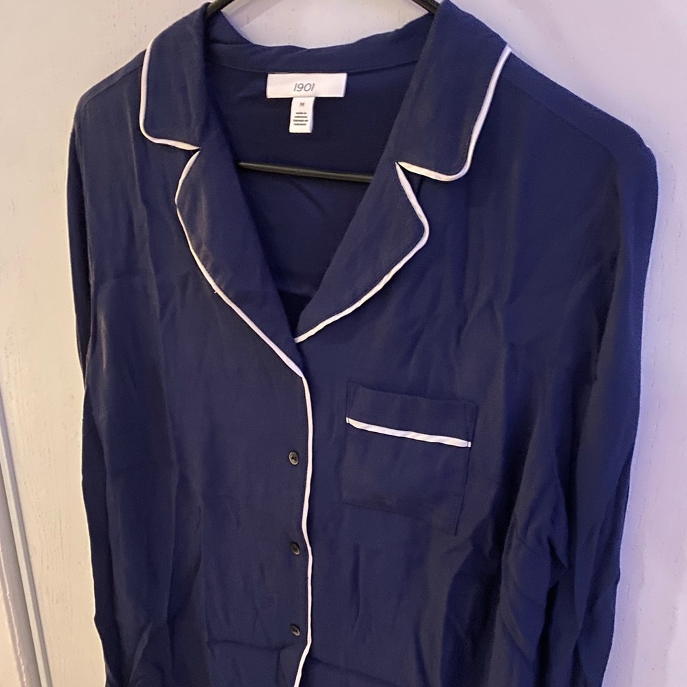 Navy Button Down - image 1